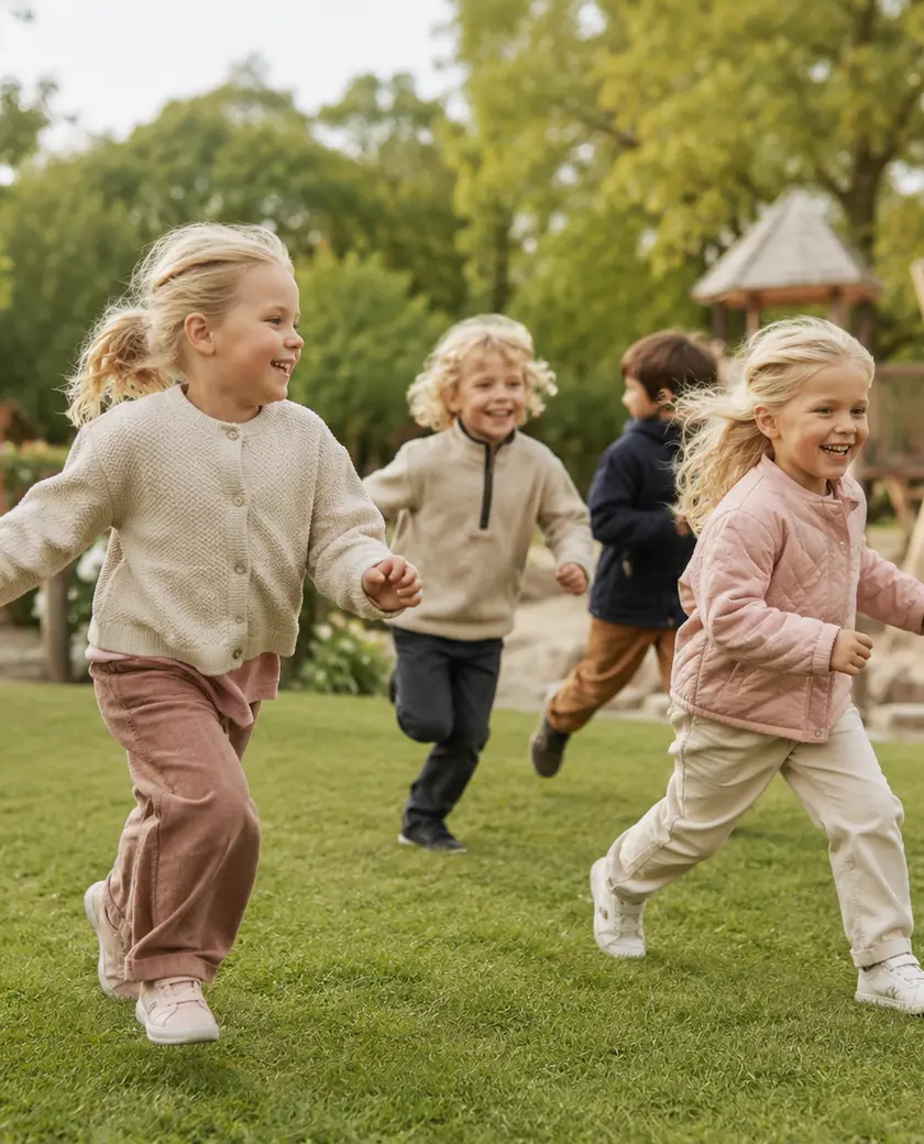 Foto: børn der leger i en park
